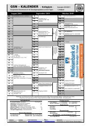 GSN – KALENDER - Kollegium - - Gesamtschule Niederwalgern