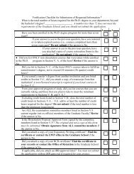 Verification Checklist for Submission of Requested Information ...