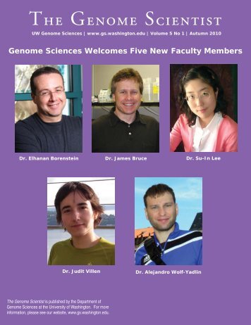 Autumn 2010 (pdf) - Genome Sciences - University of Washington