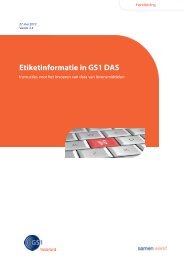 Etiketinformatie in GS1 DAS - GS1 Nederland