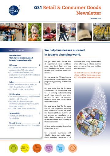 GS1 Retail & Consumer Goods Newsletter