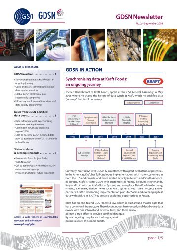 GDSN Newsletter No. 2 - GS1