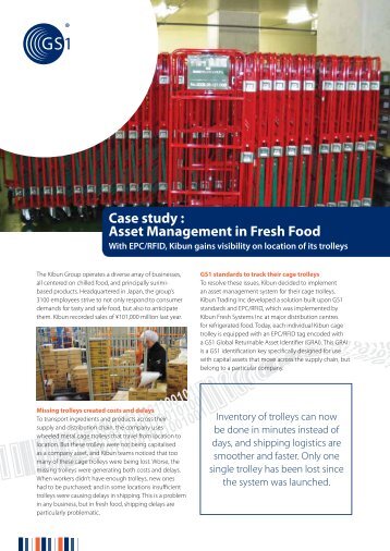 Case study : Asset Management in Fresh Food - GS1
