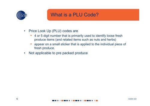 Fresh Produce Price Look Up (PLU) Codes - GS1 Australia