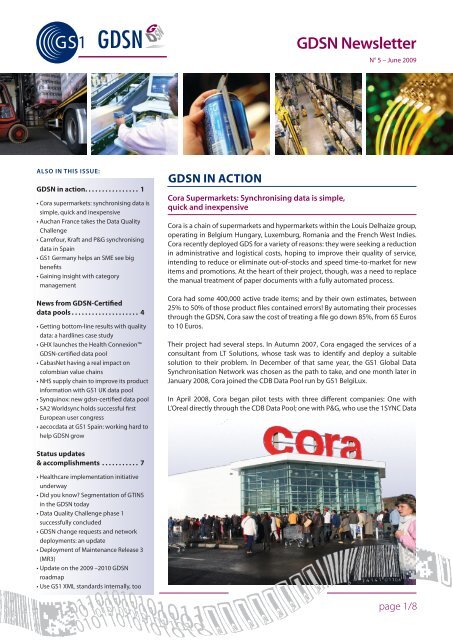 GDSN Newsletter No. 5 - GS1