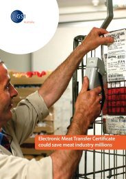 Electronic Meat Transfer Certificate could save meat ... - GS1 Australia