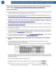 GS1 BarCode implementation guideline using 8 digits ... - GS1 India