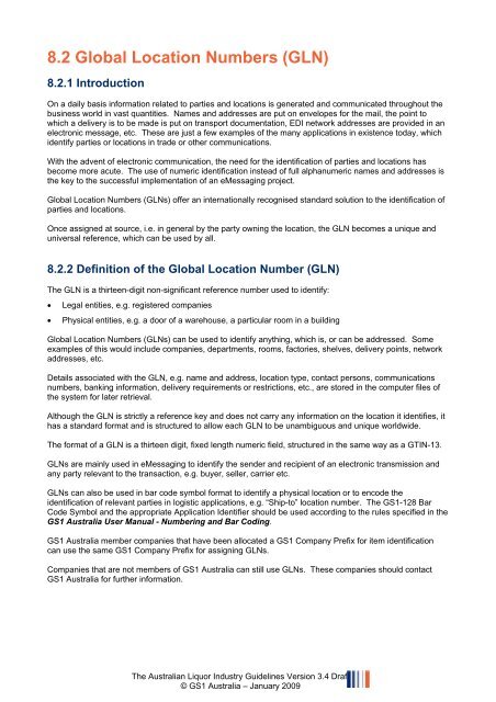 Industry Guidelines for the Numbering and Bar ... - GS1 Australia