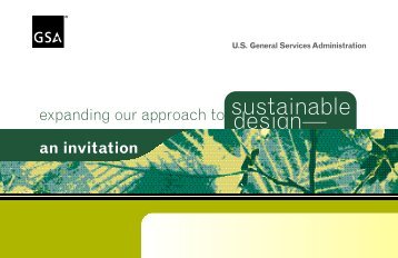 Expanding Our Approach to Sustainable Design - GSA
