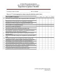 Inspection Acceptance Checklist - GSA Advantage