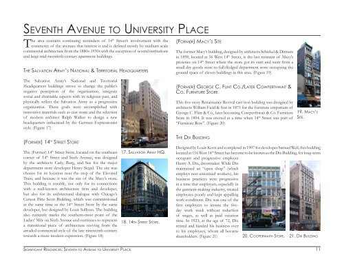 14th street and union square preservation plan - Columbia ...