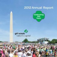2012 Annual Report - Girl Scout Council of the Nation's Capital