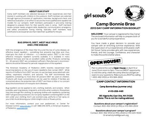 Camp Bonnie Brae - Girl Scouts of Central and Western ...