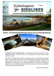 Boltenhagener Einblicke 1 / 2014