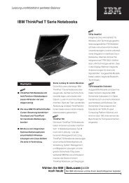 IBM ThinkPad T Serie Notebooks - GSD