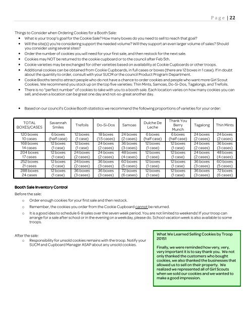 Cookie Troop Manual - Girl Scouts of Central and Western ...