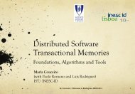 Distributed Software Transactional Memories - Distributed Systems ...