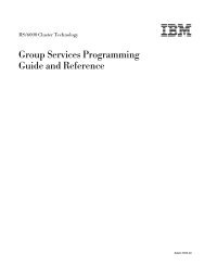 Group Services Programming Guide and Reference - Distributed ...