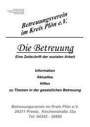 Betreuungsverein im Kreis Plön e.V. 24211 Preetz, Kirchenstraße ...