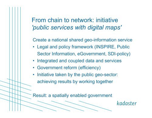 Spatially Enabled eGovernment in The Netherlands - Global Spatial ...