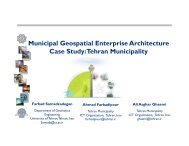 Tehran Municipality - Global Spatial Data Infrastructure Association