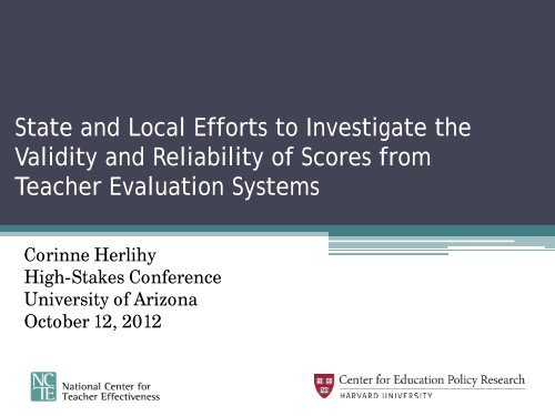 Presentation slides - Harvard Graduate School of Education
