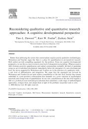 Reconsidering qualitative and quantitative research approaches: A ...