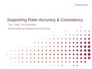 Supporting Rater Accuracy & Consistency