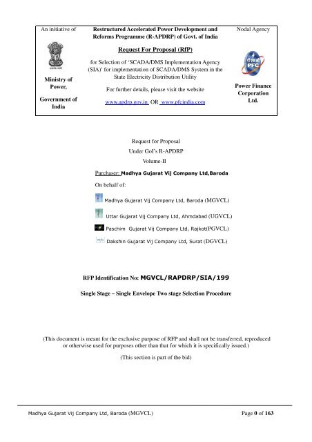 volume-ii rfp-sia - Gujarat Electricity Board