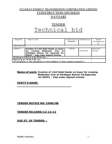 CDNS/12 - Gujarat Electricity Board