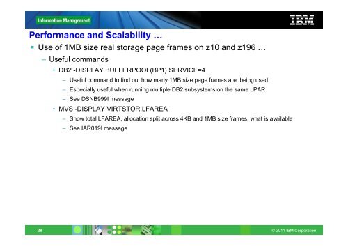 IBM DB2 10 Migration Planning and Very Early ... - GSE Belux