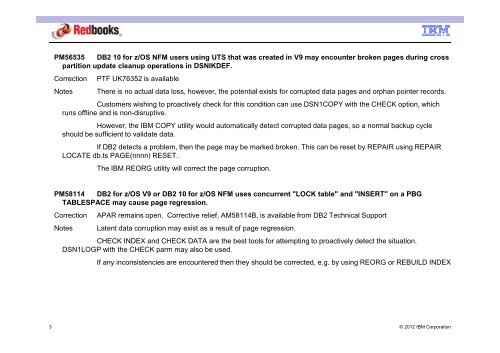 IBM DB2 10 Migration Planning and Very Early ... - GSE Belux