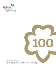 Annual Report - Girl Scouts of Eastern Pennsylvania