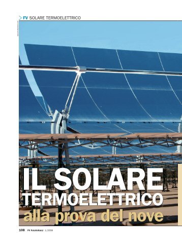 Il solare a concentrazione alla prova del nove - GSES