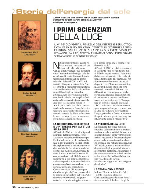 I primi scienziati della luce - GSES