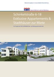 Schinkelstraße 6-18 Exklusive Appartements ... - GSG Oldenburg