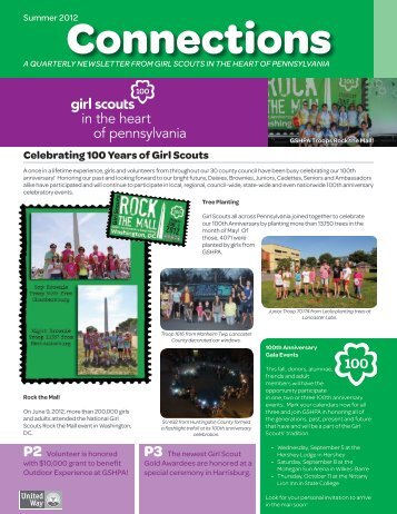 Summer 2012 - Girl Scouts in the Heart of Pennsylvania