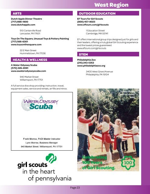 Program Partner - Girl Scouts in the Heart of Pennsylvania