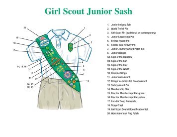 Girl Scout Junior Sash