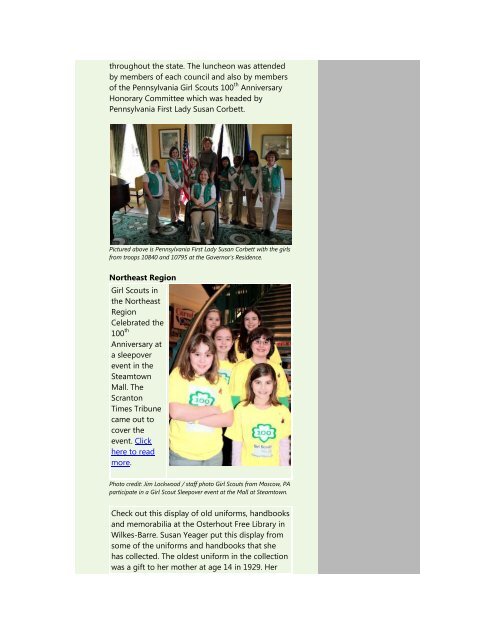 April 2012 - Girl Scouts in the Heart of Pennsylvania