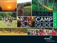 Summer camp - Girl Scouts in the Heart of Pennsylvania