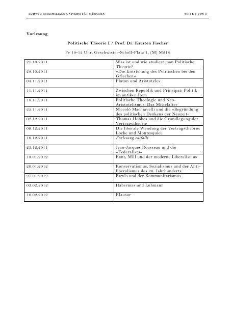 Seminarplan - LMU