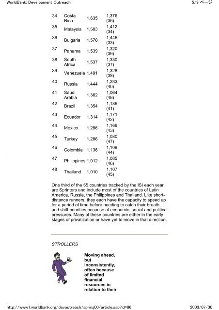 The Information Society Index (ISI) 2000