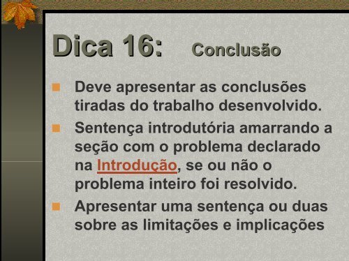 Dicas para escrita - Instituto de Computação