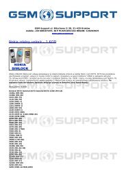 Nokia zdalny unlock - 1 KOD - GSM-Support