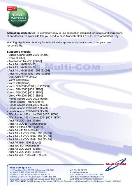 Activation Martech DST is extremely easy in use application ...