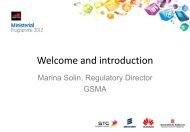 Welcome and introduction - GSMA