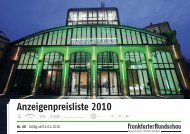 Frankfurter Rundschau - Anzeigenpreisliste Nr. 68 2010 - GSMedien