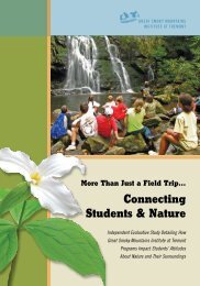 Download as PDF - Great Smoky Mountains Institute at Tremont