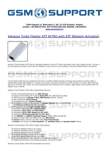 Advance Turbo Flasher ATF NITRO with ATF Network Activation